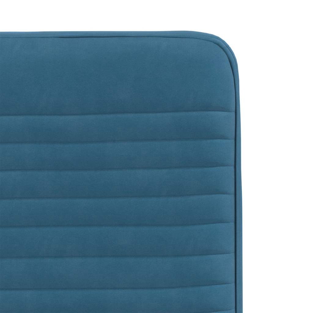 Cadeiras de jantar 2 pcs veludo azul