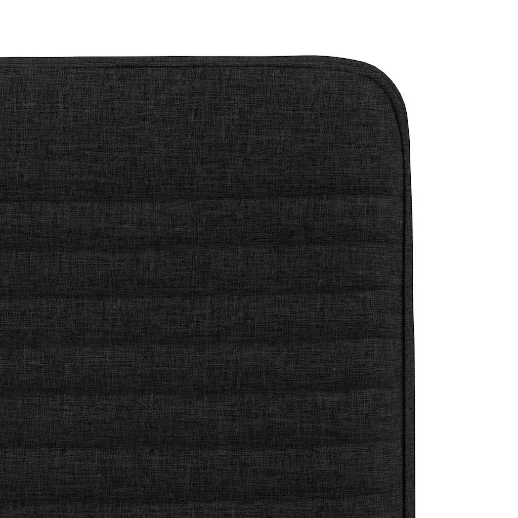 Cadeiras de jantar 2 pcs tecido preto