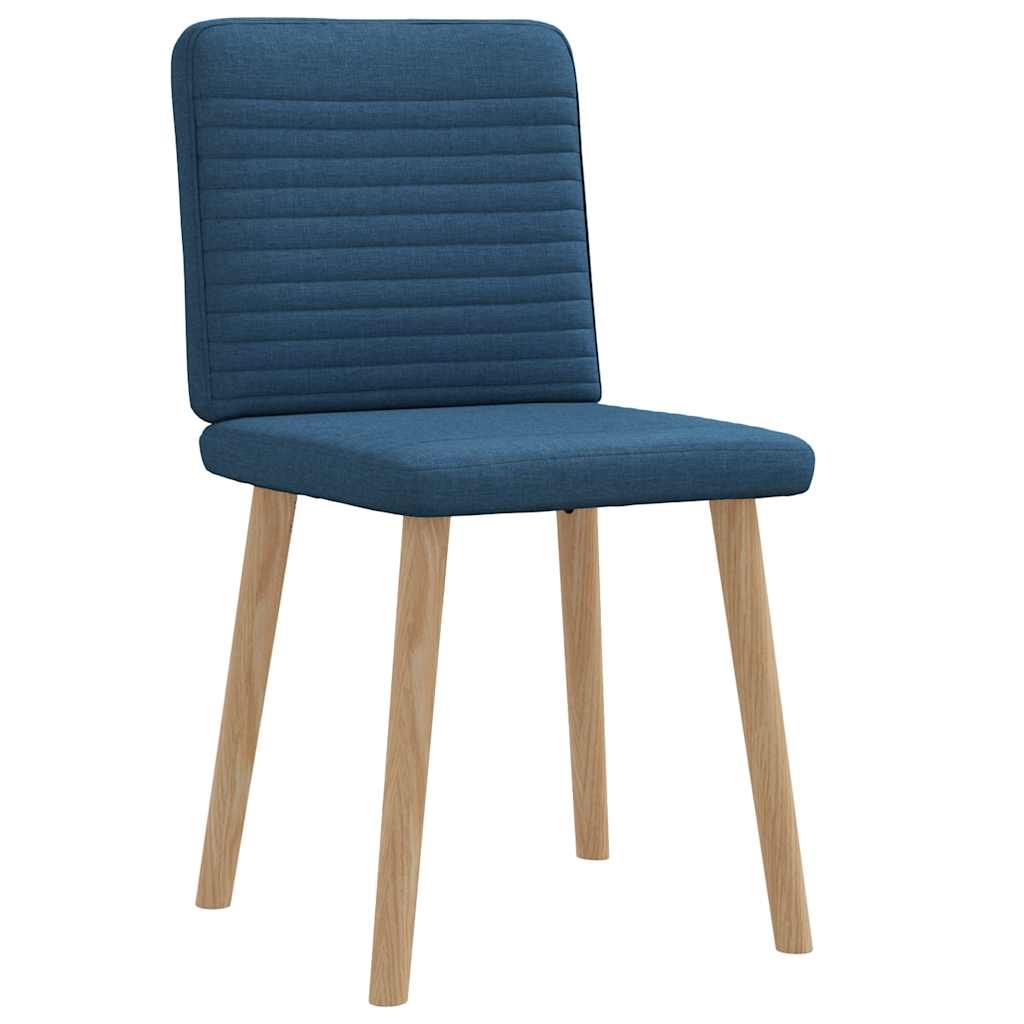 Cadeiras de jantar 2 pcs tecido azul