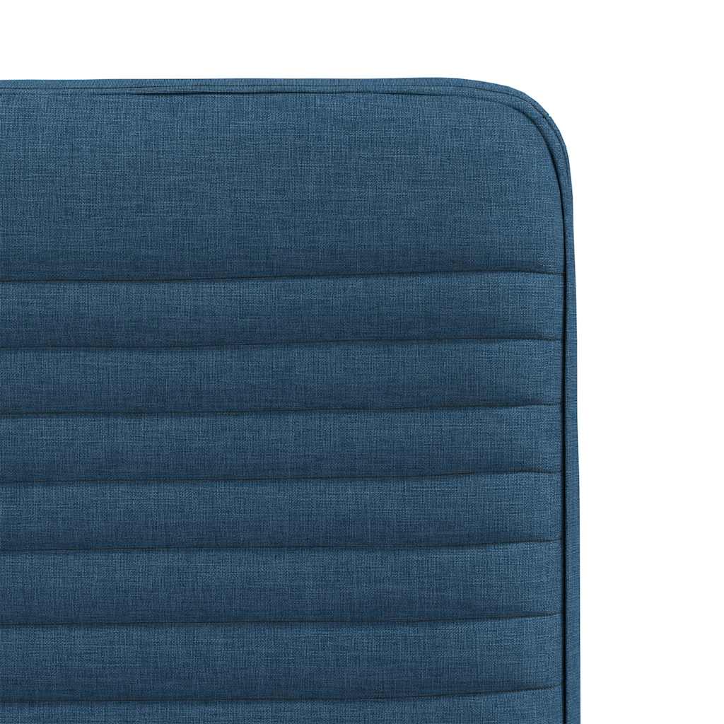 Cadeiras de jantar 2 pcs tecido azul