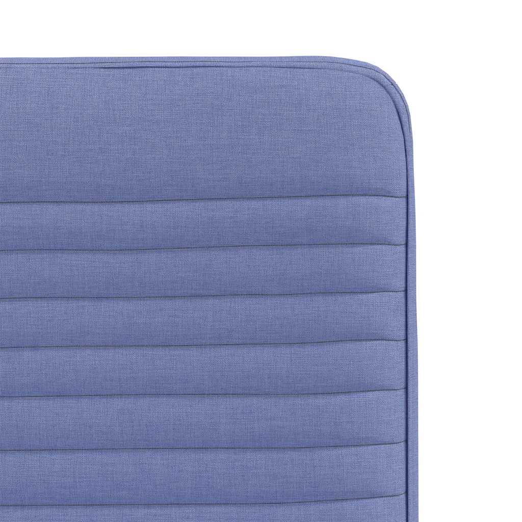 Cadeiras de jantar 2 pcs Jeans Tecido Azul