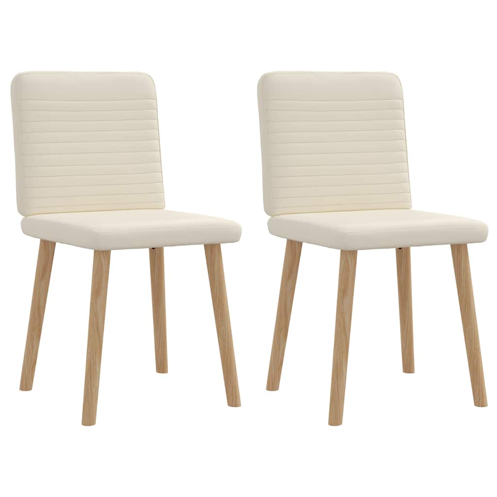 Cadeiras de jantar 2 pcs linho