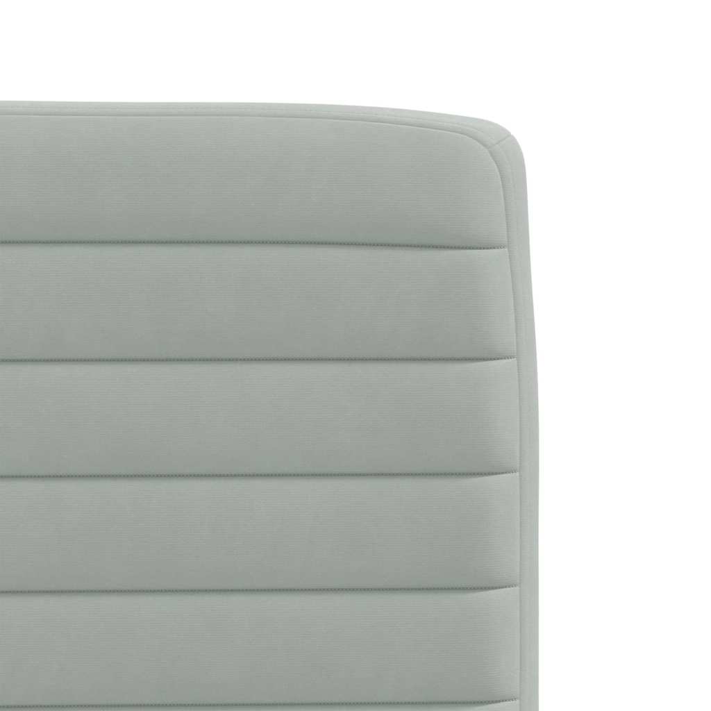 Cadeiras de jantar 2 pcs veludo cinzento-claro