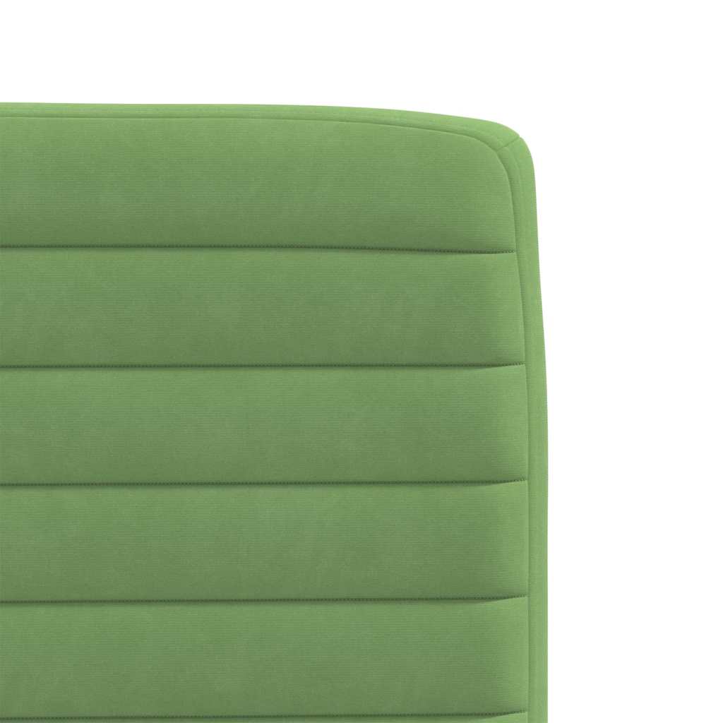 Cadeiras de jantar 2 pcs veludo verde-claro