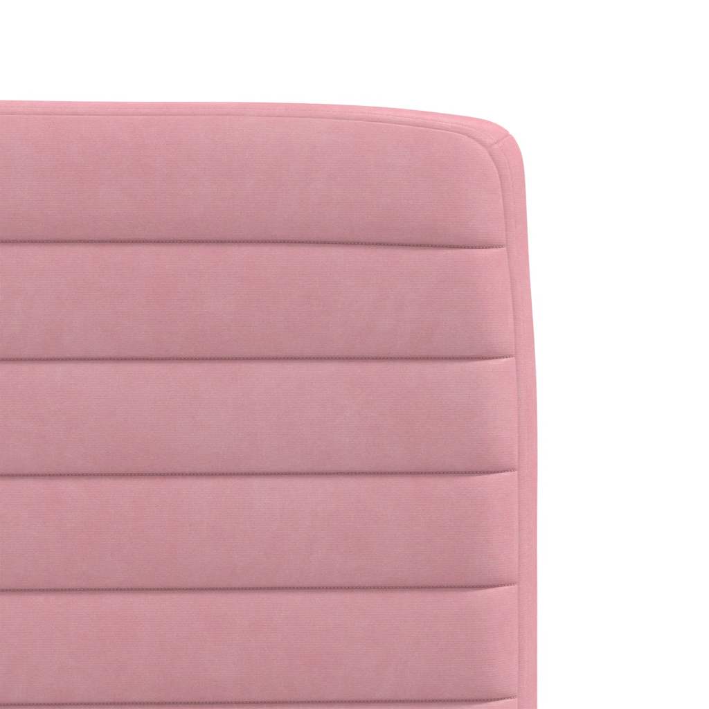 Cadeiras de jantar 2 pcs veludo rosa
