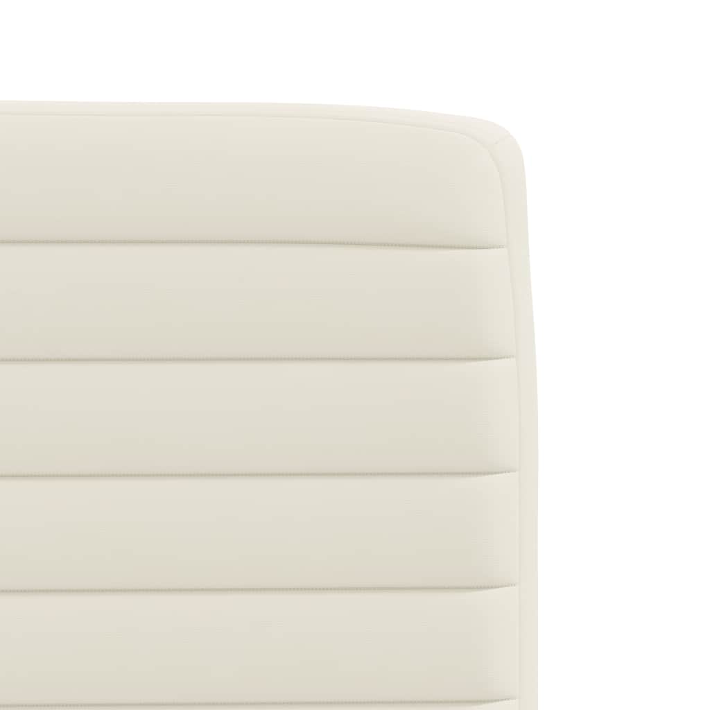 Cadeiras de jantar 2 pcs veludo cor creme