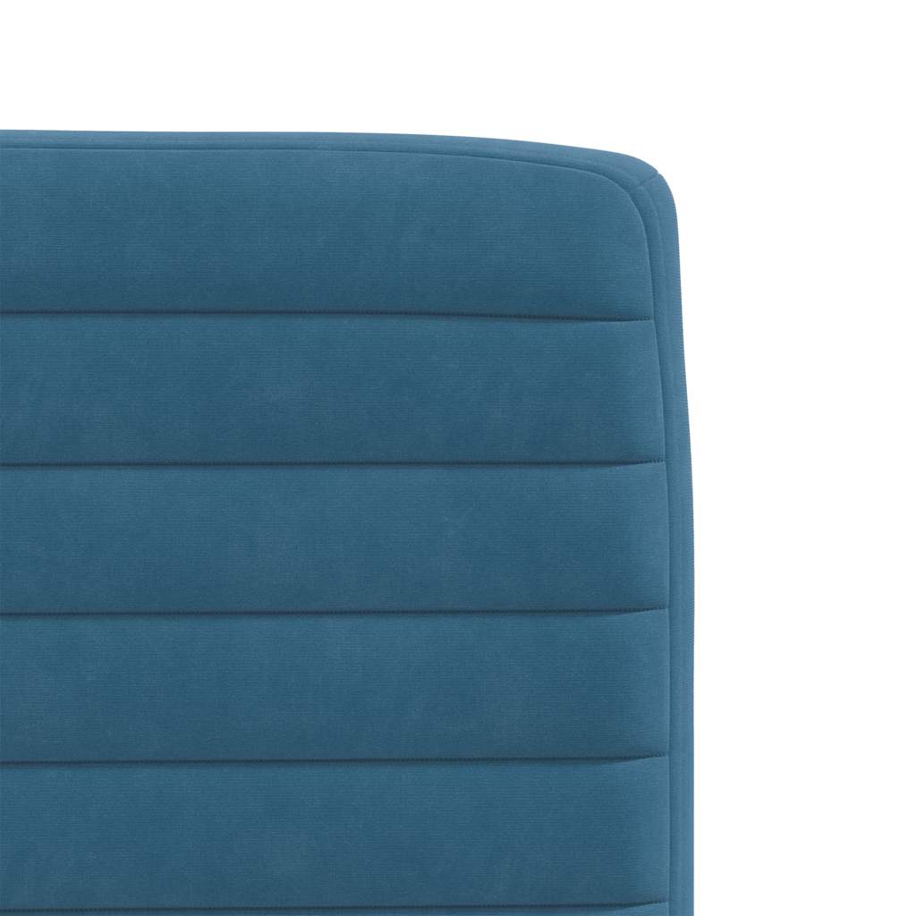 Cadeiras de jantar 2 pcs veludo azul