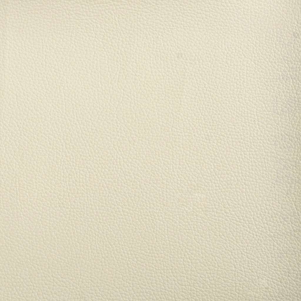 Cadeiras de jantar 2 pcs couro artificial cor creme