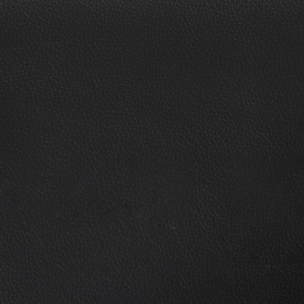 Cadeiras de jantar 2 pcs couro artificial preto