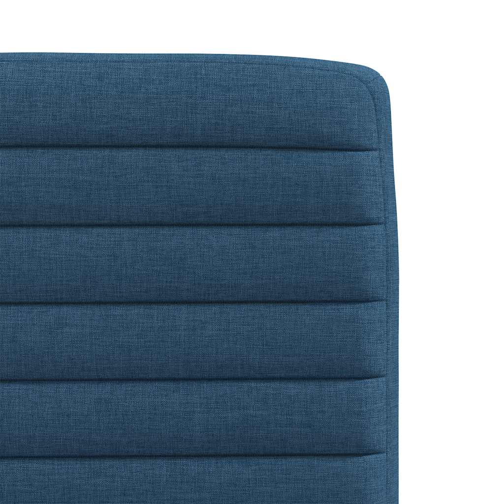 Cadeiras de jantar 2 pcs tecido azul