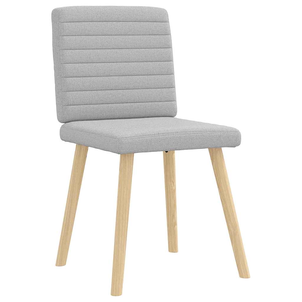Cadeiras de jantar 2 pcs tecido cinza nuvem