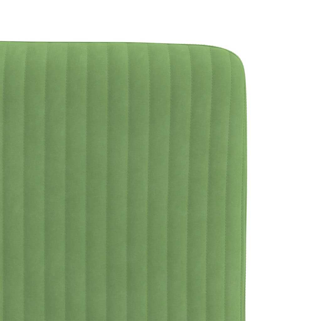 Cadeiras de jantar 2 pcs veludo verde-claro