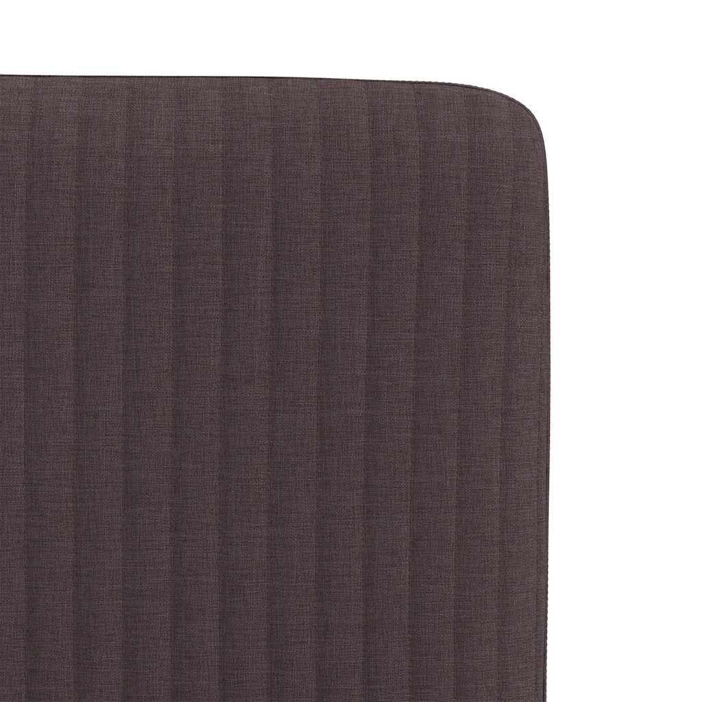 Cadeiras de jantar 2 pcs tecido castanho-escuro