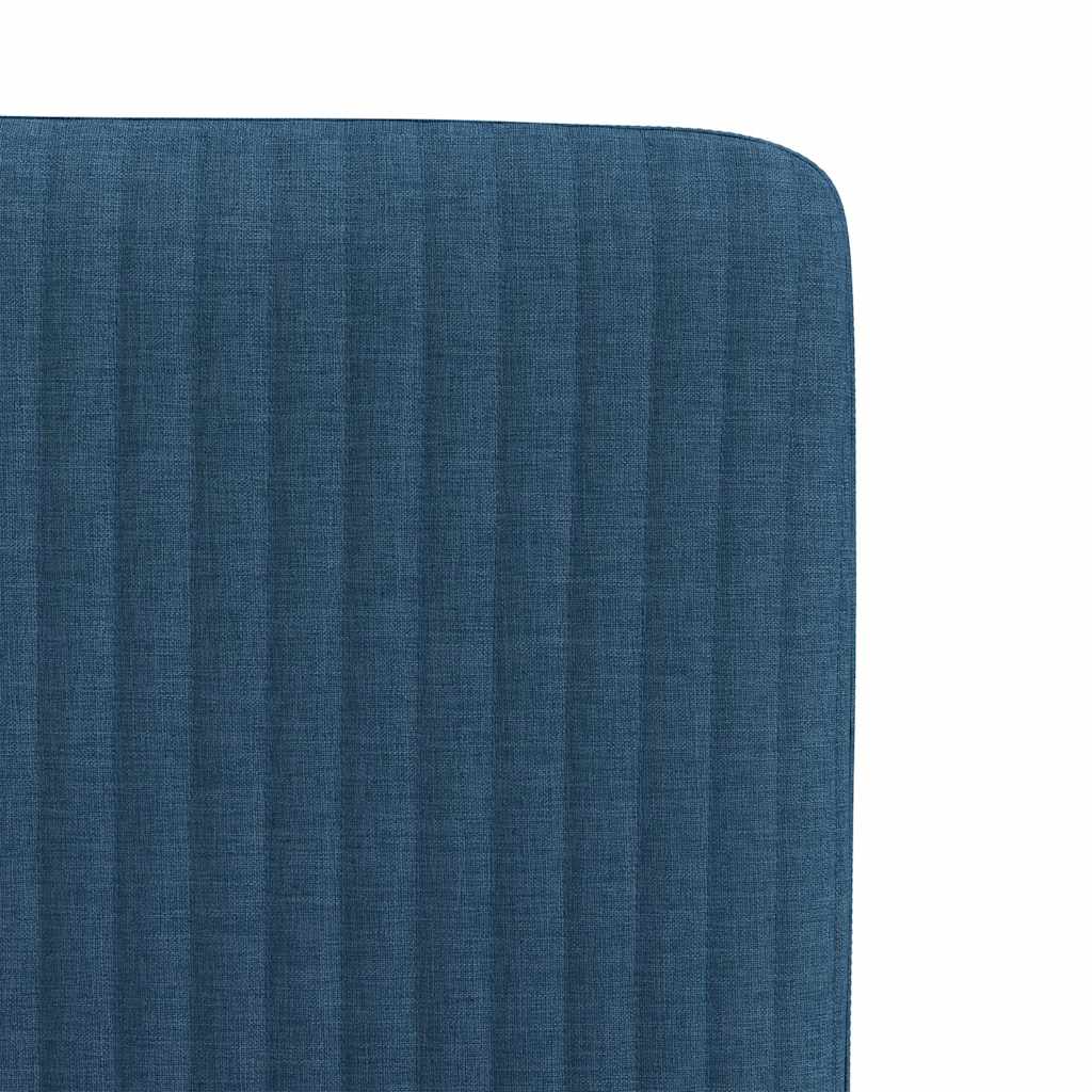Cadeiras de jantar 2 pcs tecido azul