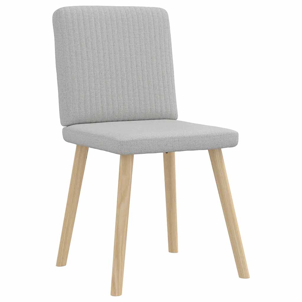 Cadeiras de jantar 2 pcs tecido cinza nuvem