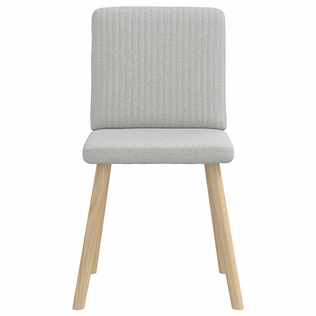Cadeiras de jantar 2 pcs tecido cinza nuvem