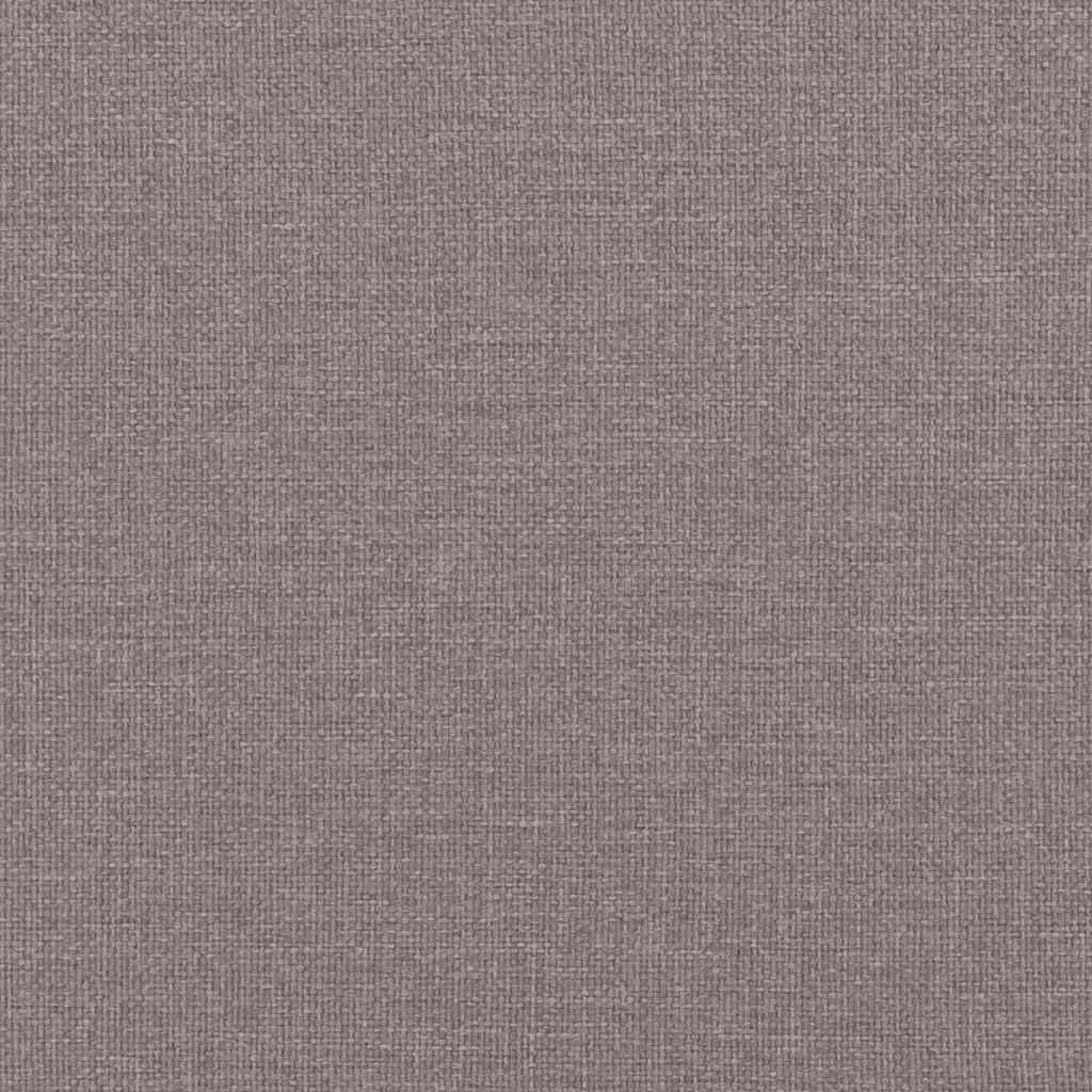 Cadeiras de jantar 2 pcs tecido cinzento-acastanhado