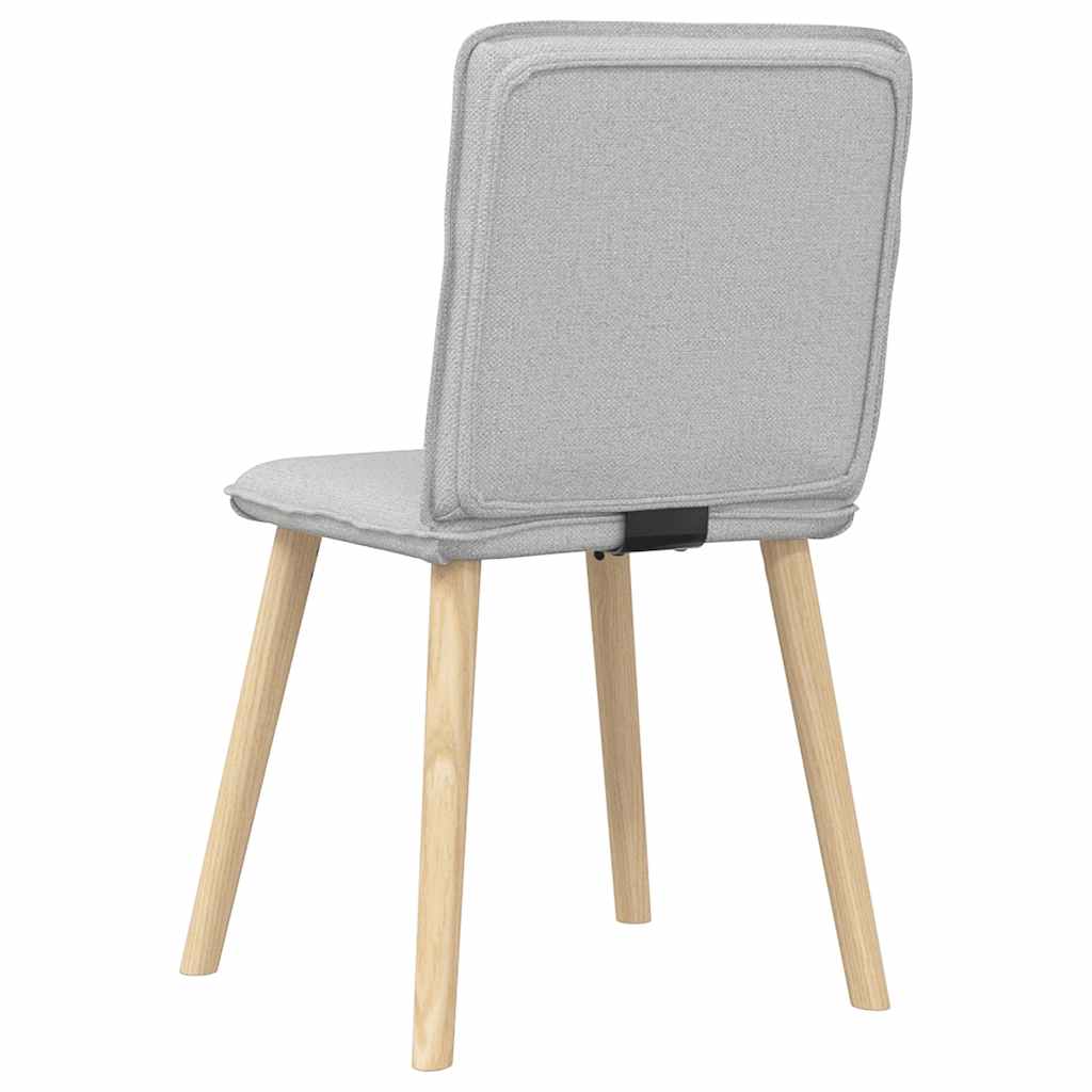 Cadeiras de jantar 2 pcs tecido cinza nuvem