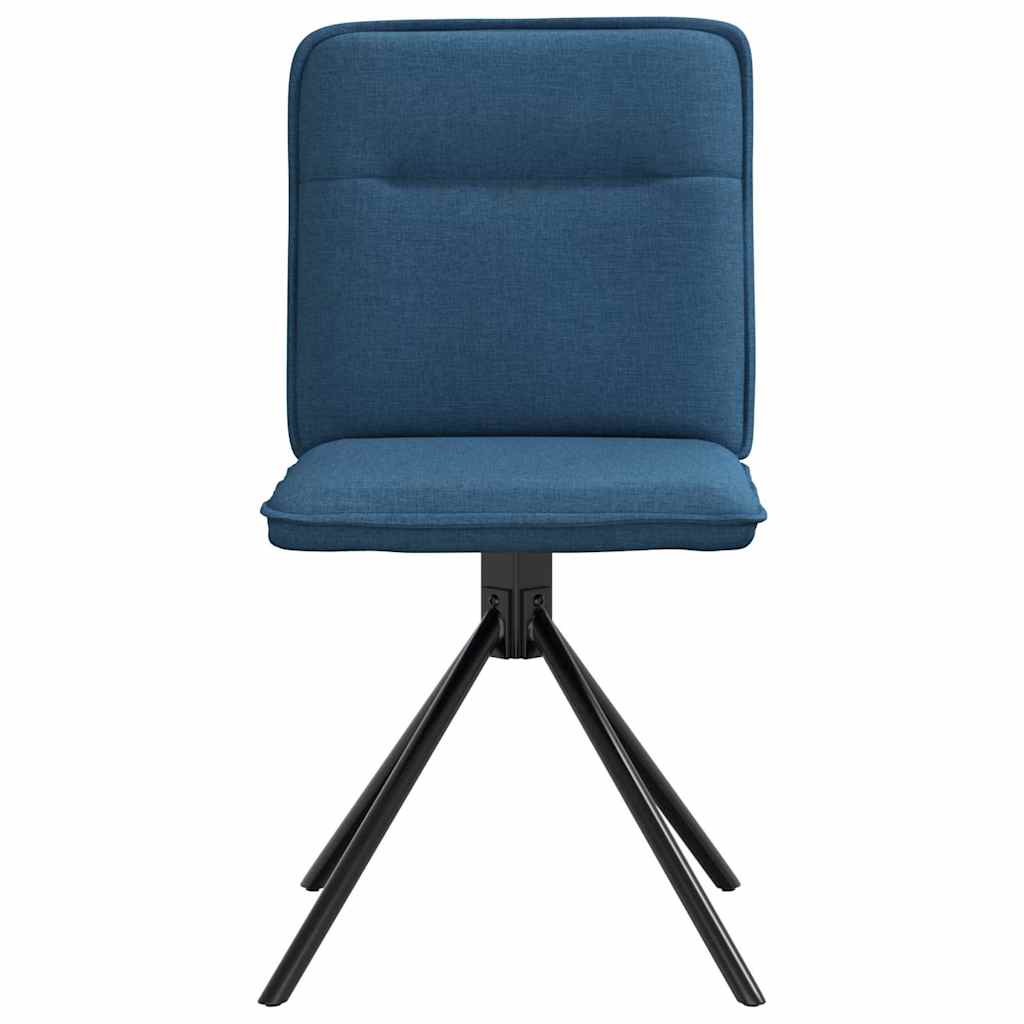 Cadeiras de jantar 2 pcs tecido azul
