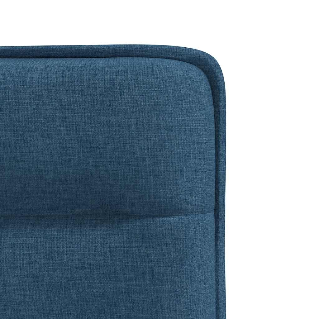 Cadeiras de jantar 2 pcs tecido azul