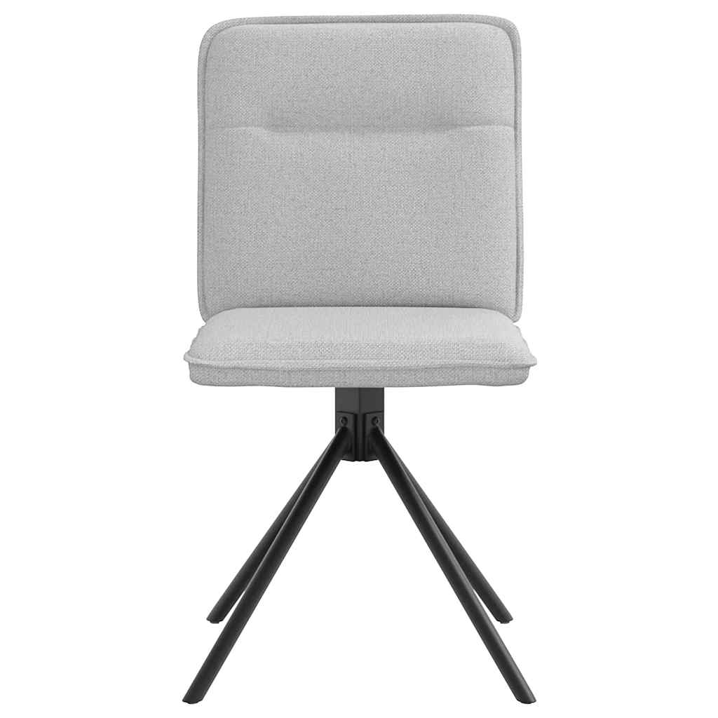 Cadeiras de jantar 2 pcs tecido cinza nuvem
