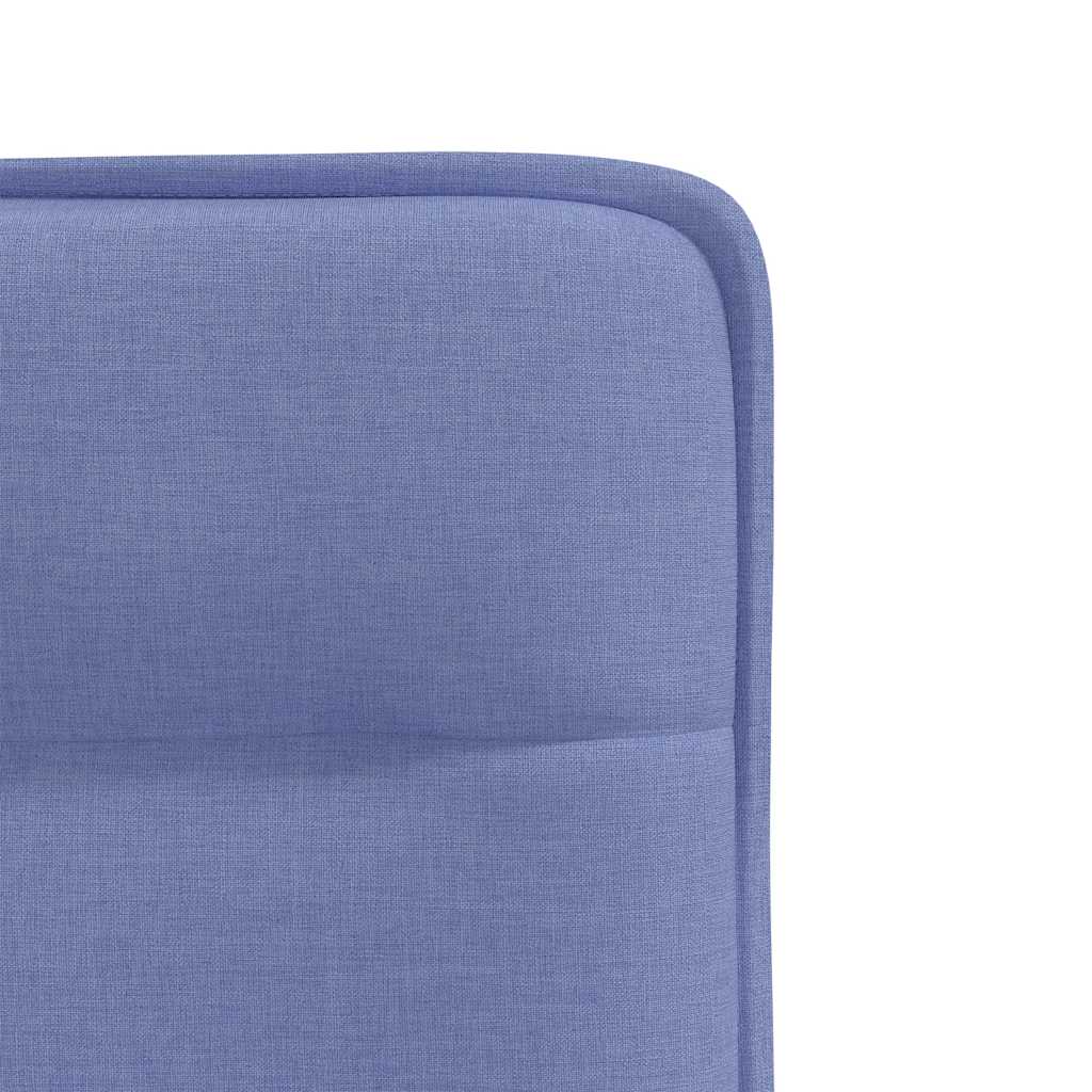 Cadeiras de jantar 2 pcs Jeans Tecido Azul