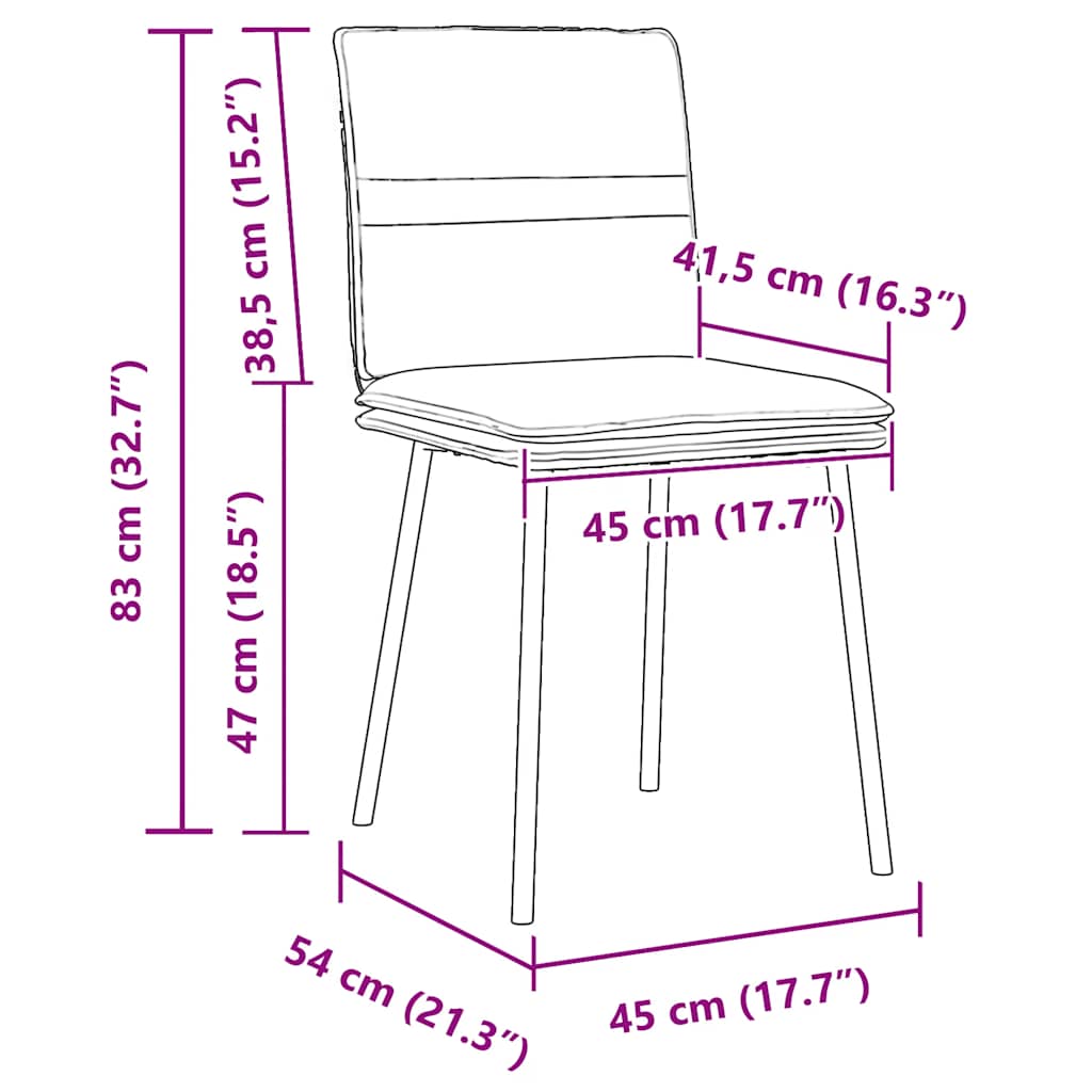 Cadeiras de jantar 2 pcs veludo cinzento-claro