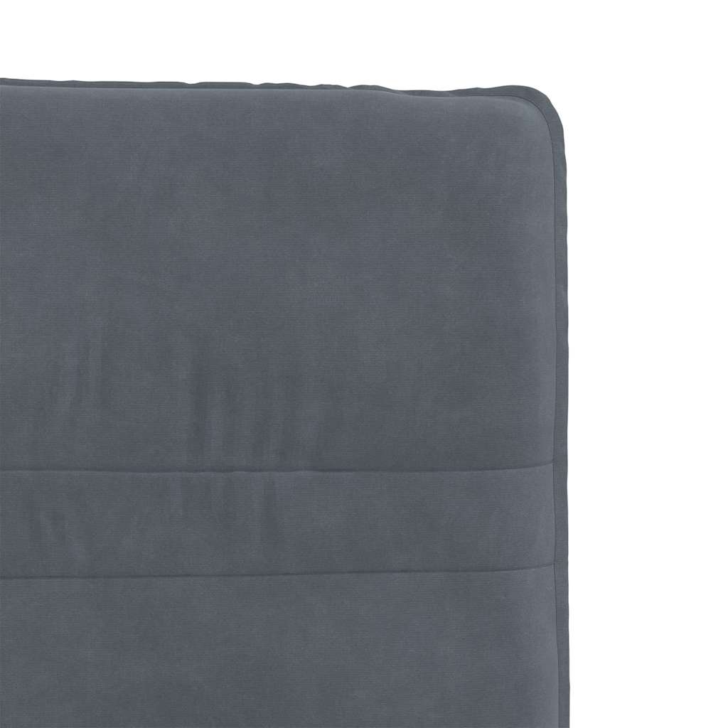 Cadeiras de jantar 2 pcs veludo cinzento-escuro