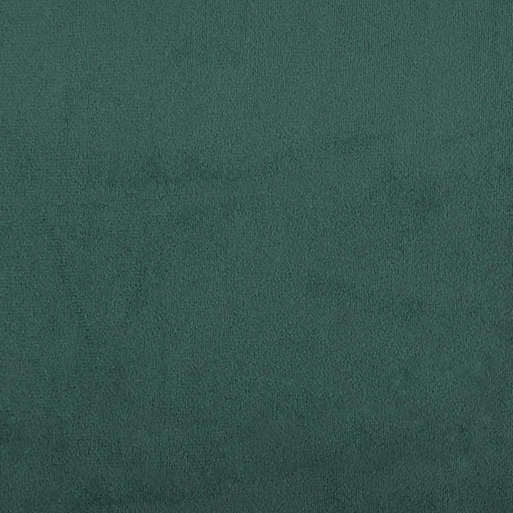 Cadeiras de jantar 2 pcs veludo verde-escuro