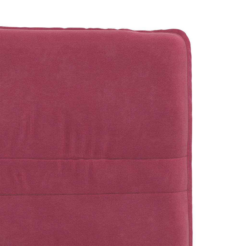 Cadeiras de jantar 2 pcs veludo vermelho tinto