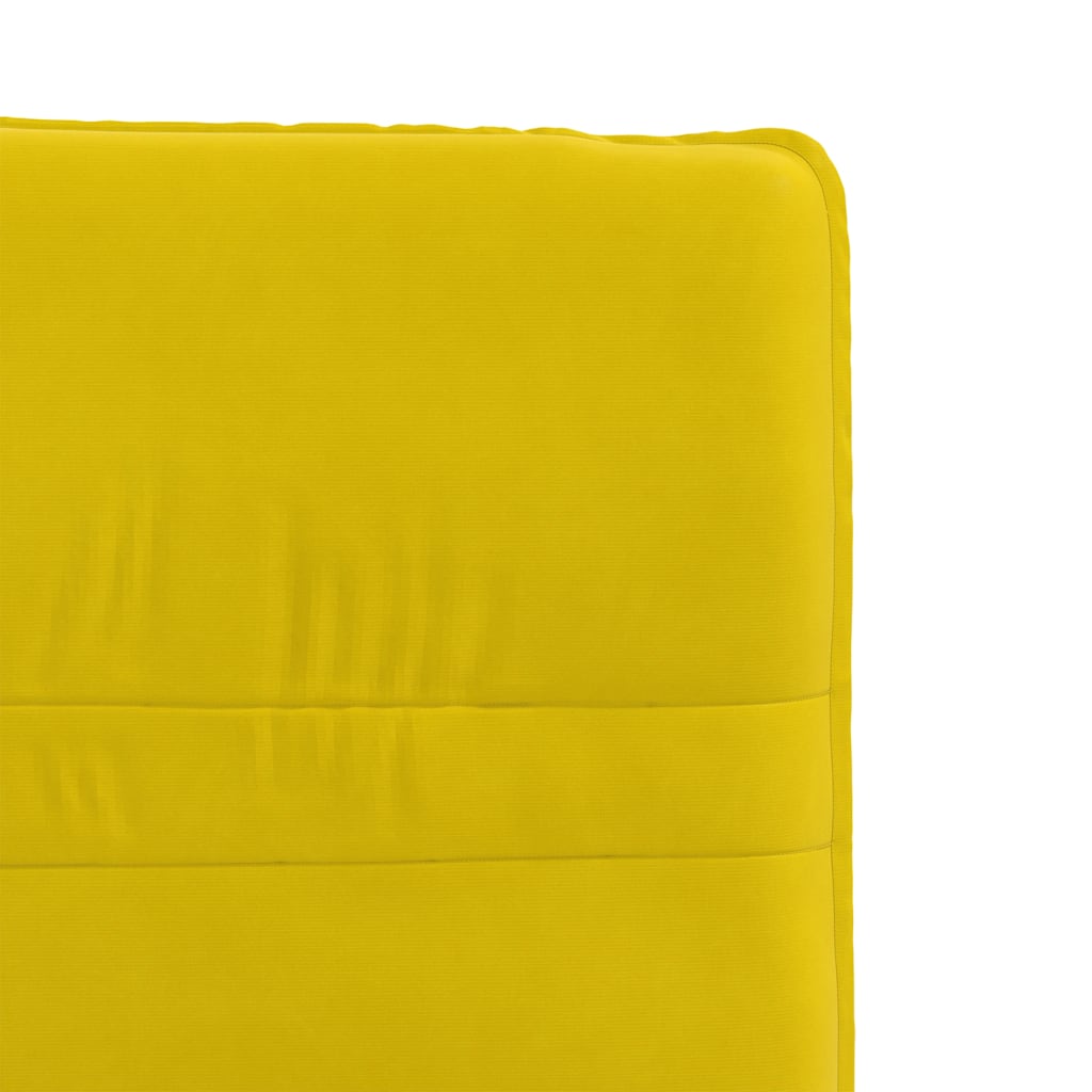 Cadeiras de jantar 2 pcs veludo amarelo