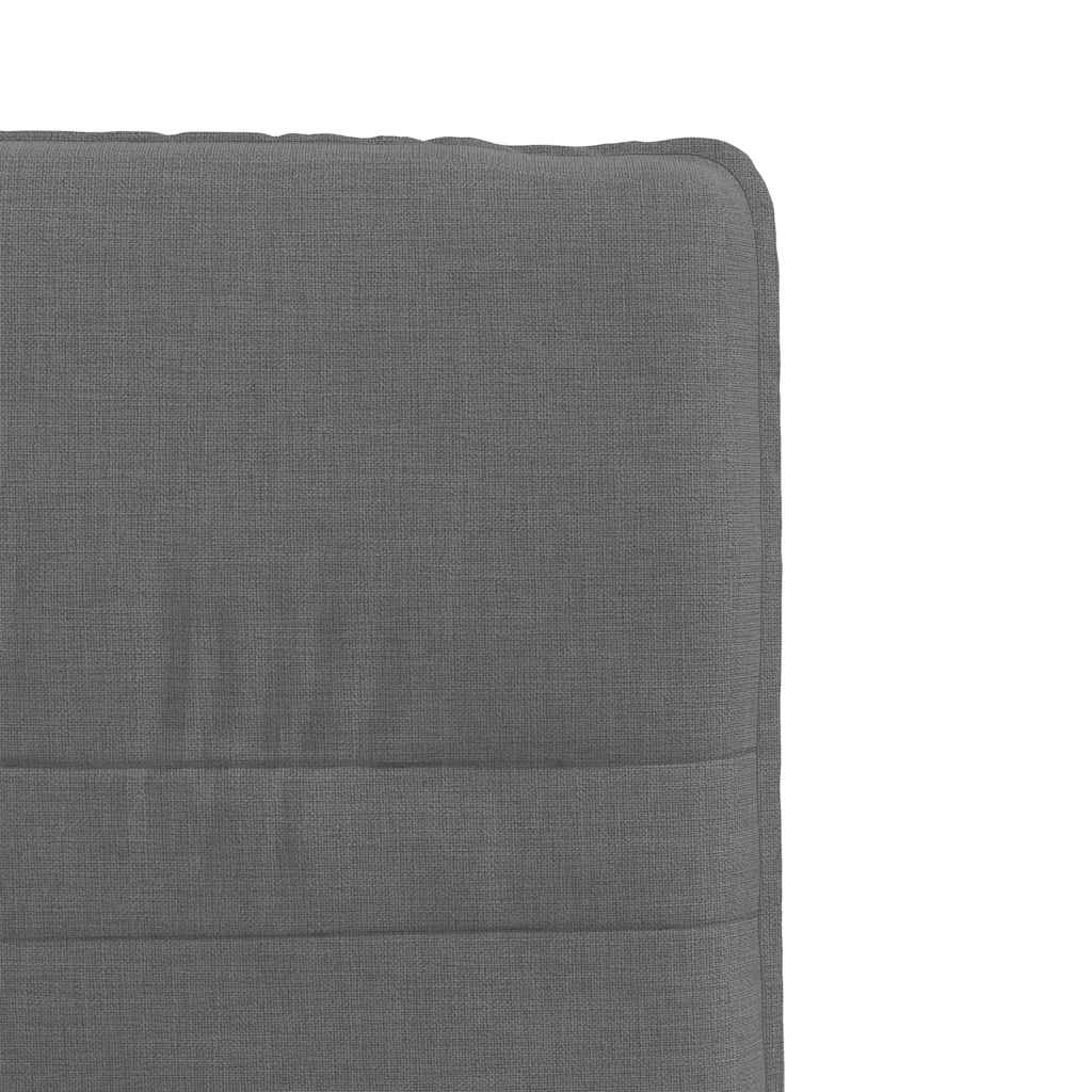 Cadeiras de jantar 2 pcs tecido cinzento-escuro