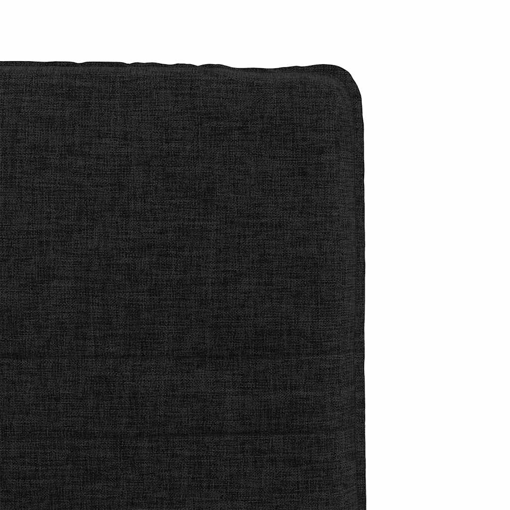 Cadeiras de jantar 2 pcs tecido preto