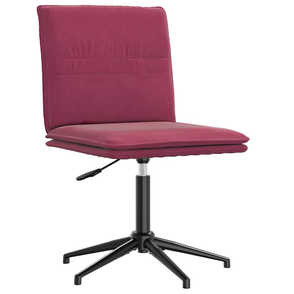 Cadeira de jantar veludo vermelho tinto