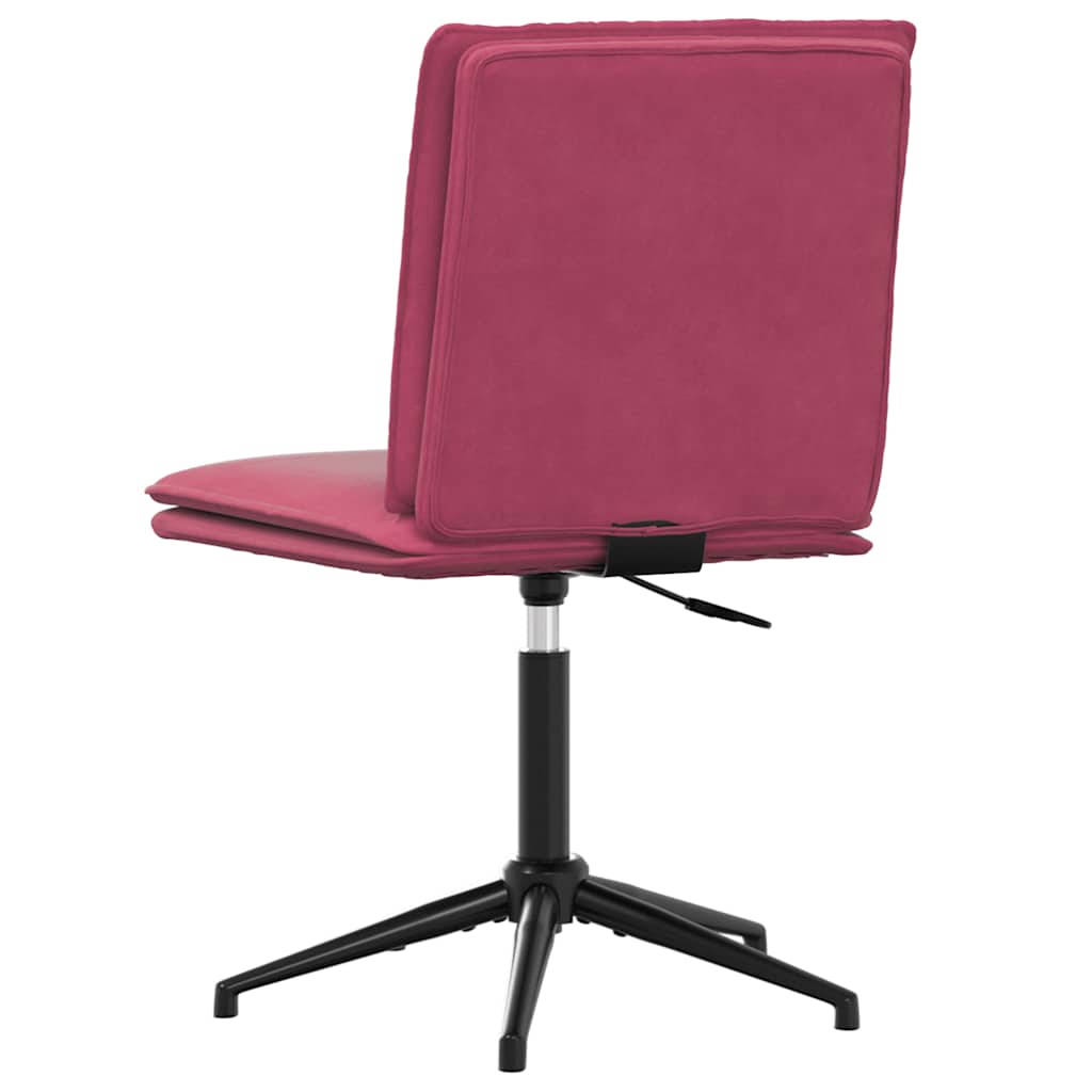 Cadeira de jantar veludo vermelho tinto