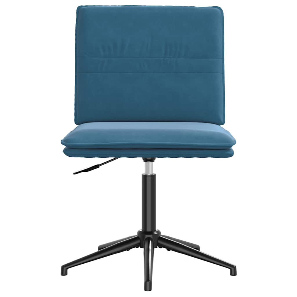 Cadeira de jantar veludo azul