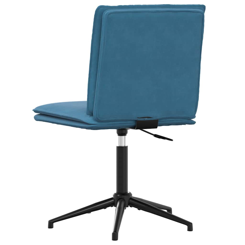 Cadeira de jantar veludo azul