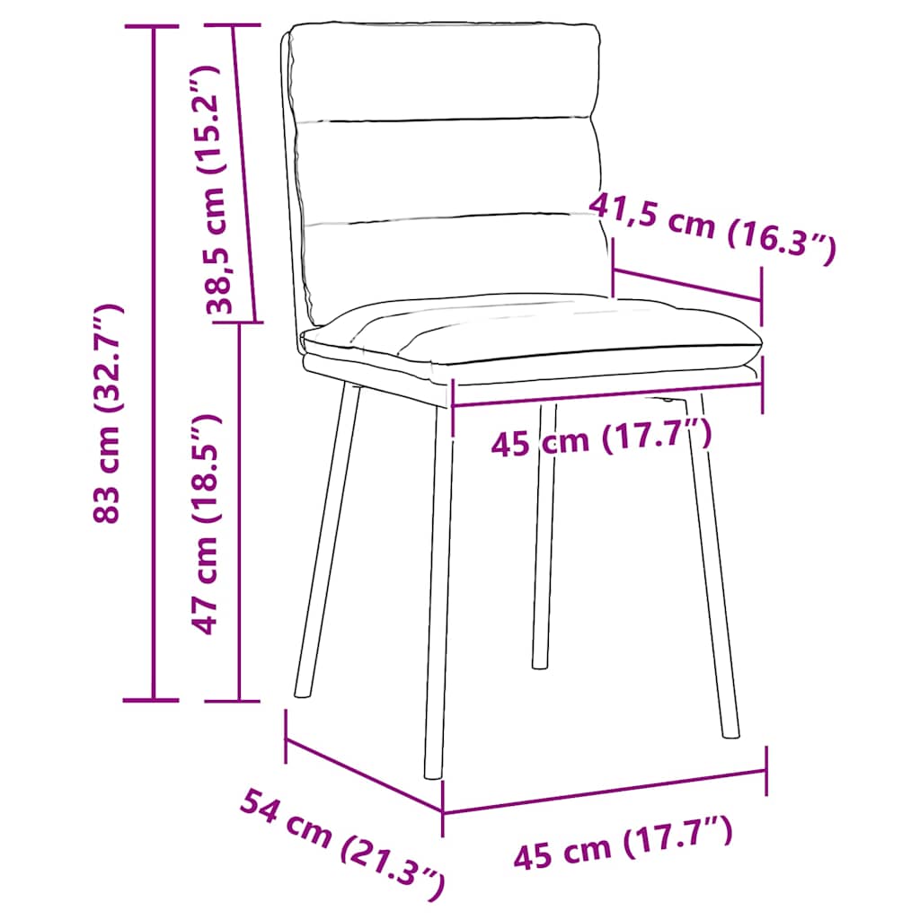 Cadeiras de jantar 2 pcs veludo cinzento-claro