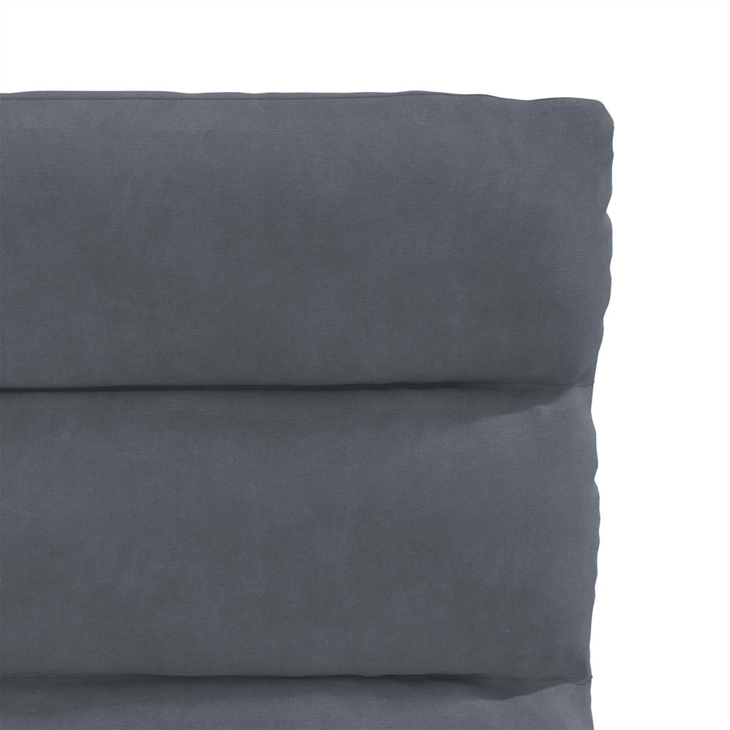 Cadeiras de jantar 2 pcs veludo cinzento-escuro