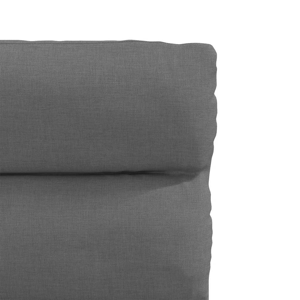 Cadeiras de jantar 2 pcs tecido cinzento-escuro
