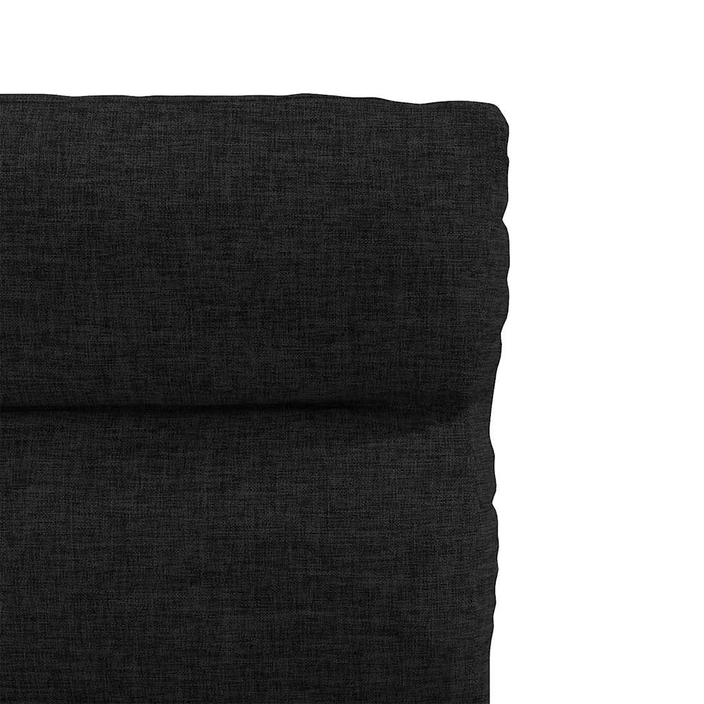Cadeiras de jantar 2 pcs tecido preto