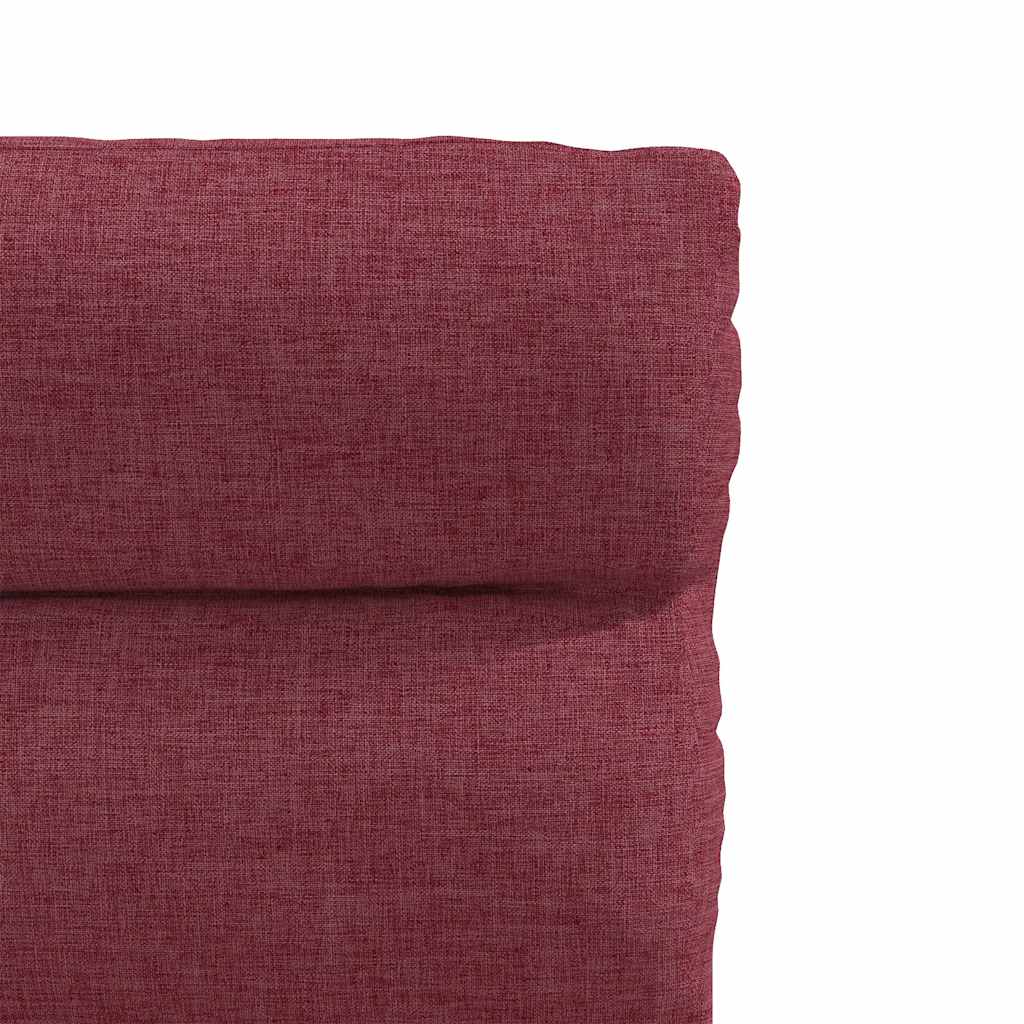 Cadeiras de jantar 2 pcs tecido vermelho tinto
