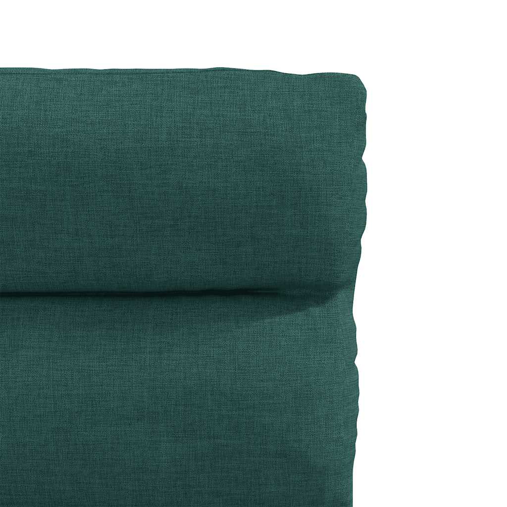 Cadeiras de jantar 2 pcs tecido verde-escuro