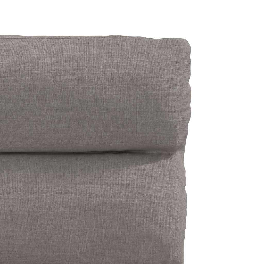 Cadeiras de jantar 2 pcs tecido cinzento-acastanhado