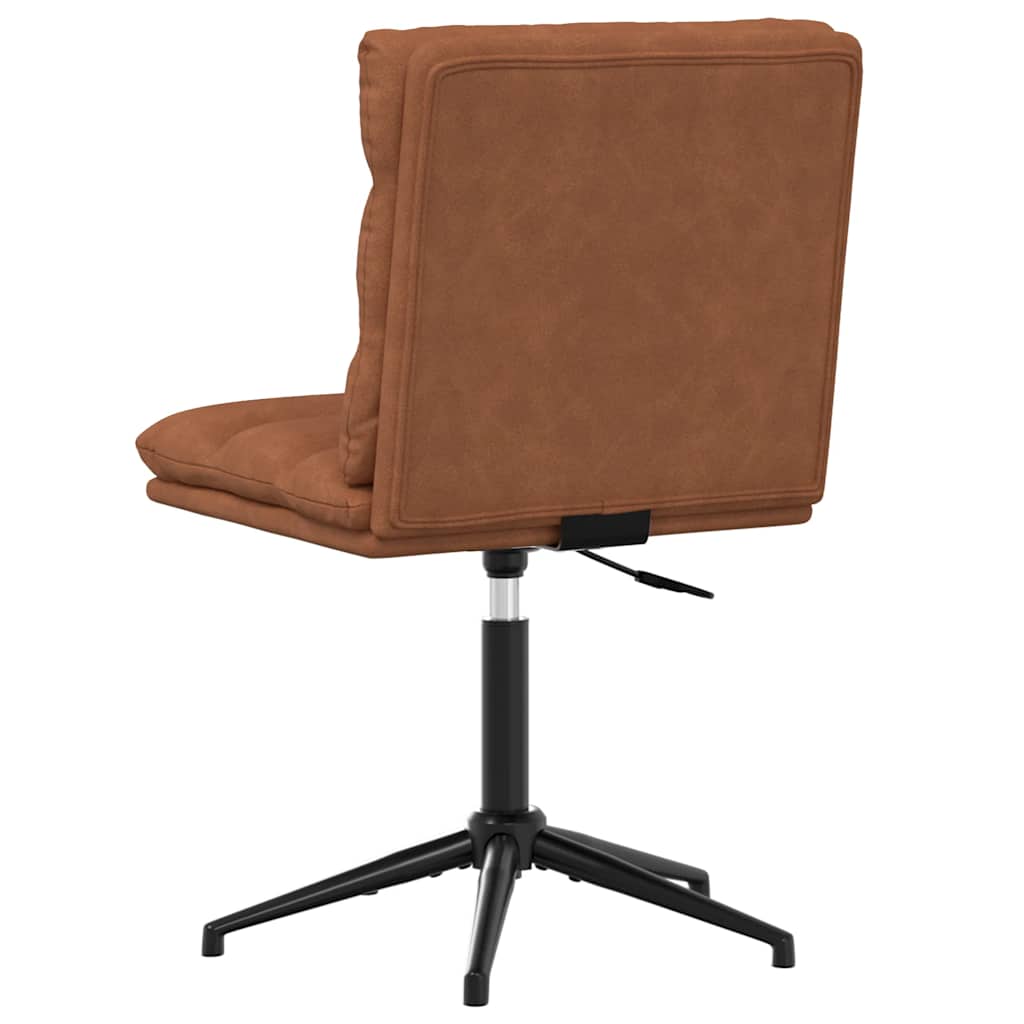 Cadeira de jantar couro artificial castanho