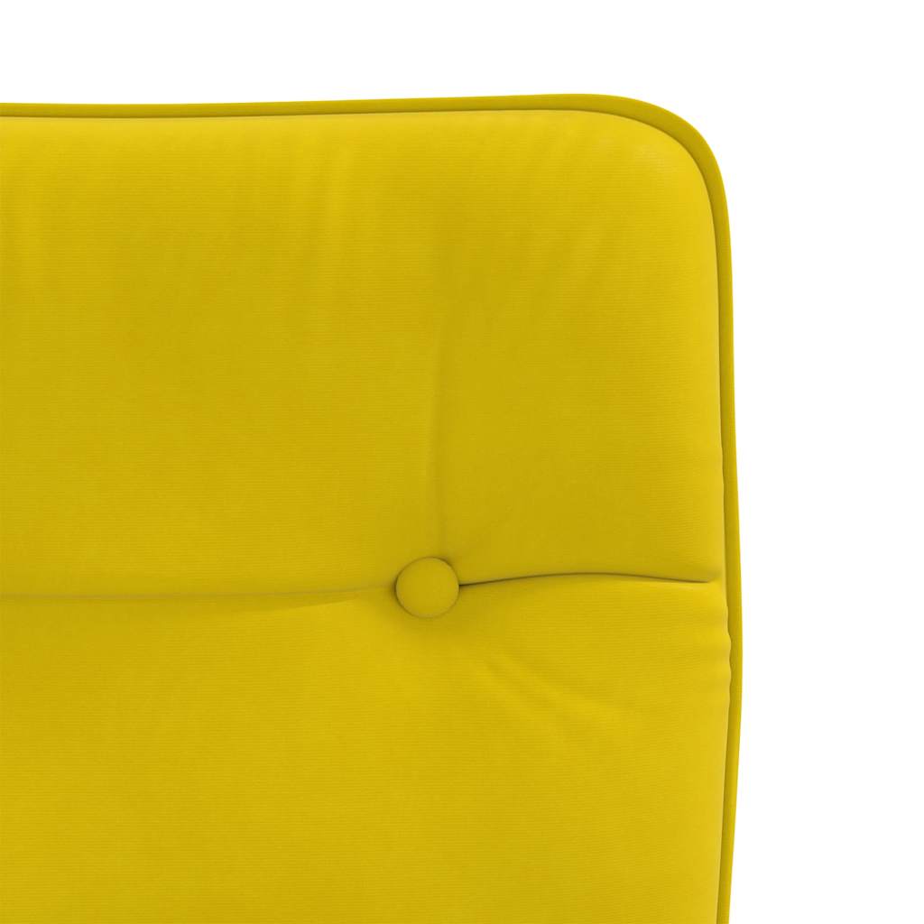 Cadeiras de jantar 2 pcs veludo amarelo