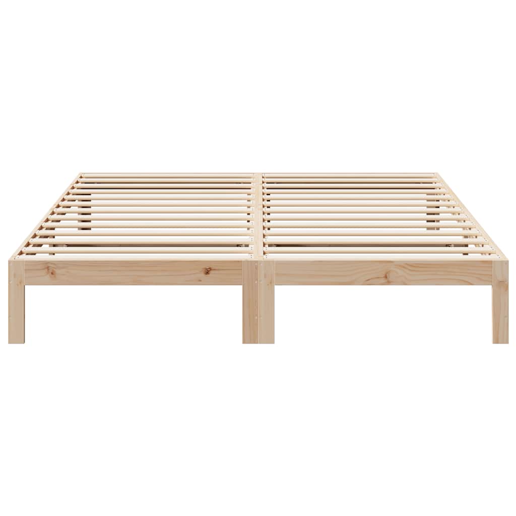 Cama sem colchão 160x200 cm madeira de pinho maciça