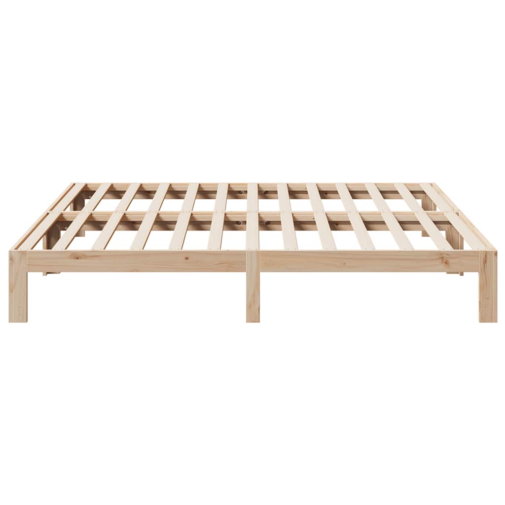 Cama sem colchão 160x200 cm madeira de pinho maciça