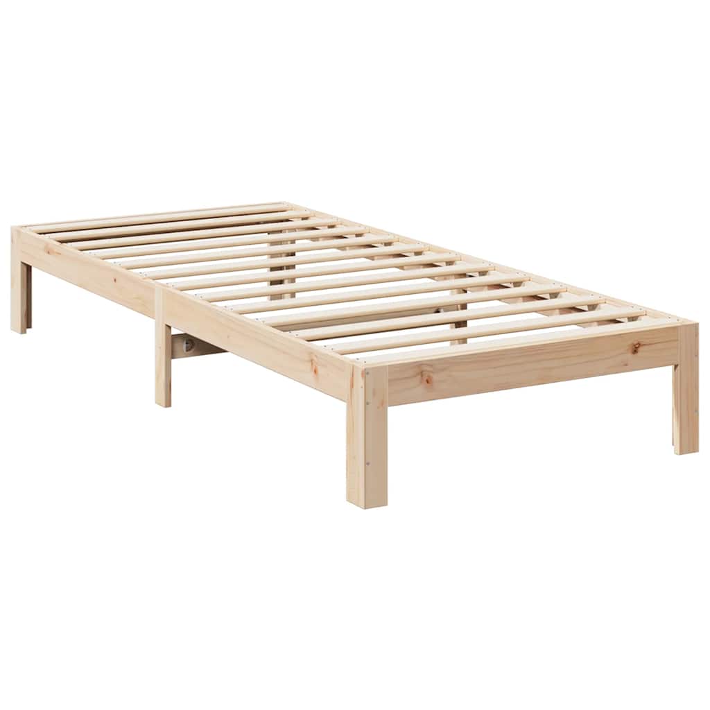 Cama sem colchão 90x200 cm madeira de pinho maciça