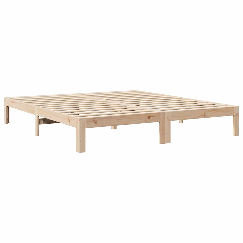 Cama sem colchão 180x200 cm madeira de pinho maciça